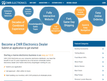 Tablet Screenshot of cwrelectronics.com